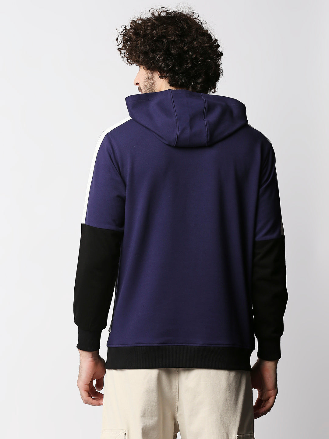 Disrupt Mens Purple Typographic Hoodie