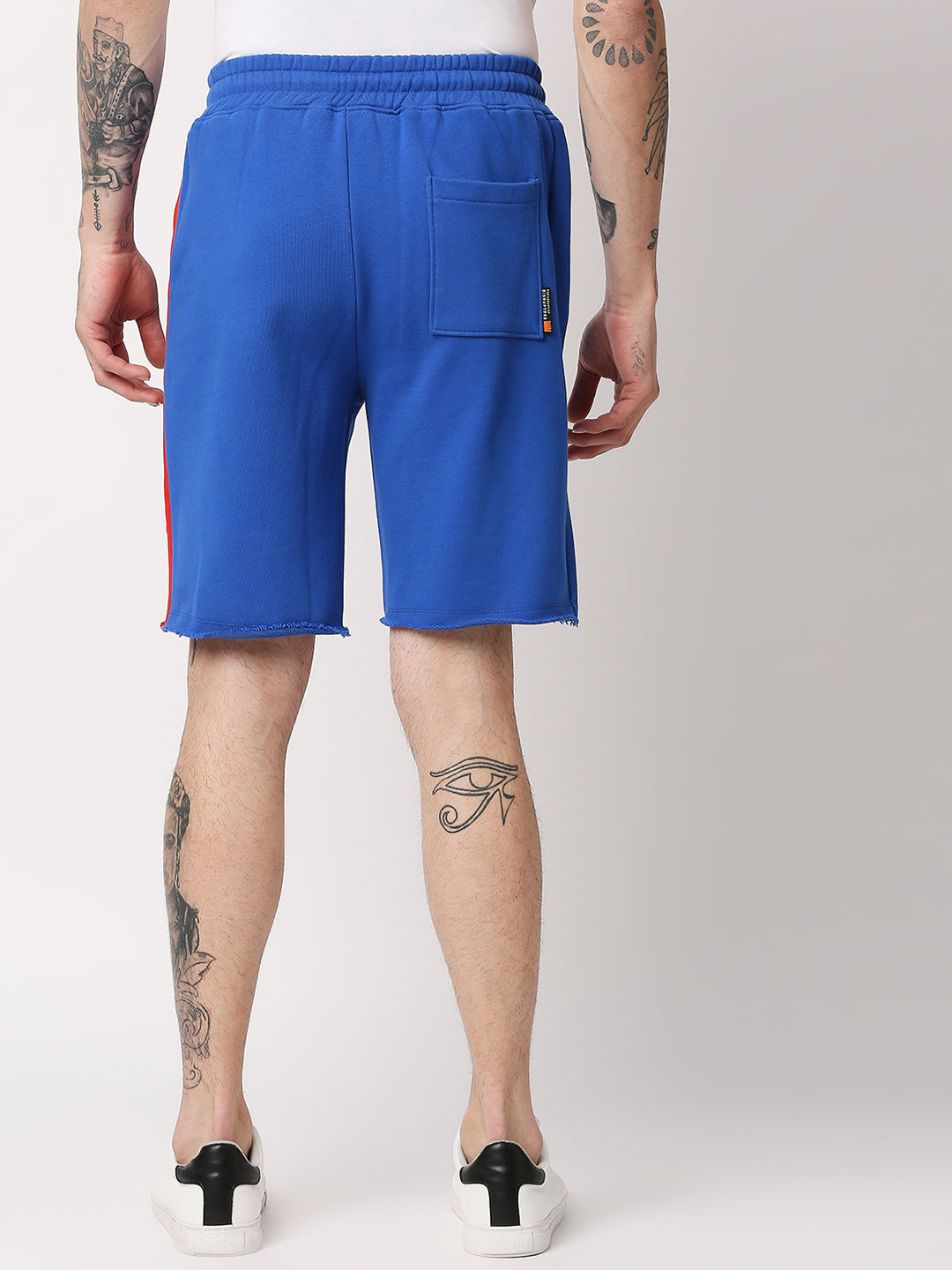 Disrupt Mens Royal Blue Colorblock Graphic Print Shorts