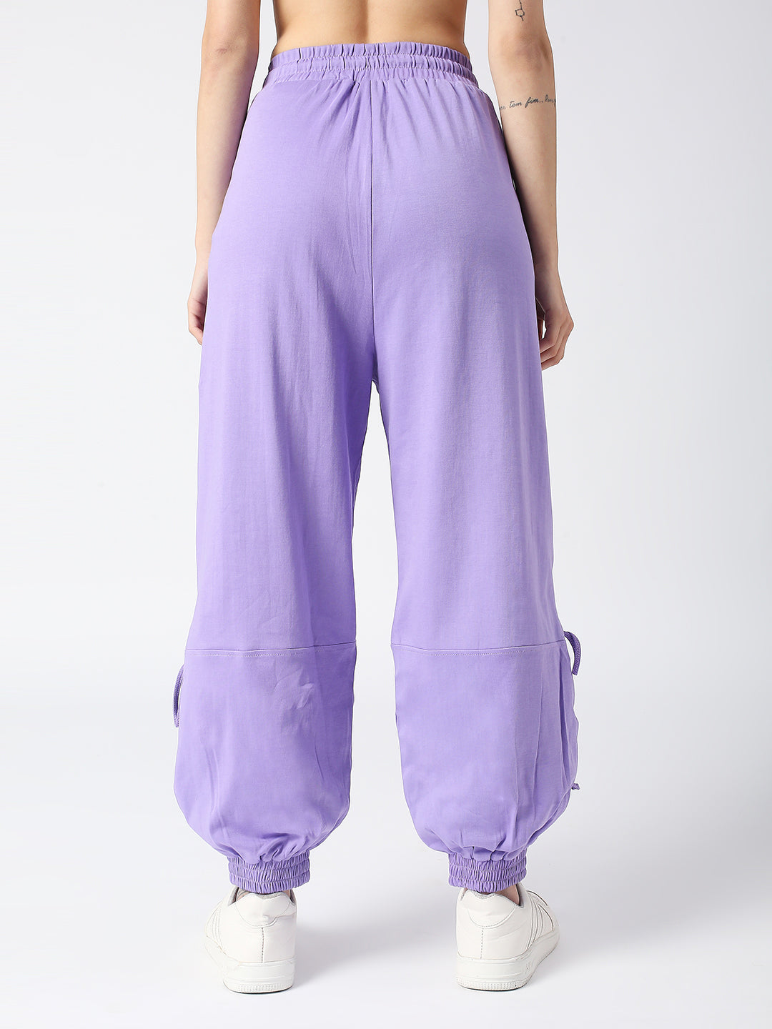 Disrupt Purple Low-crotch Long Length Jogger For Women