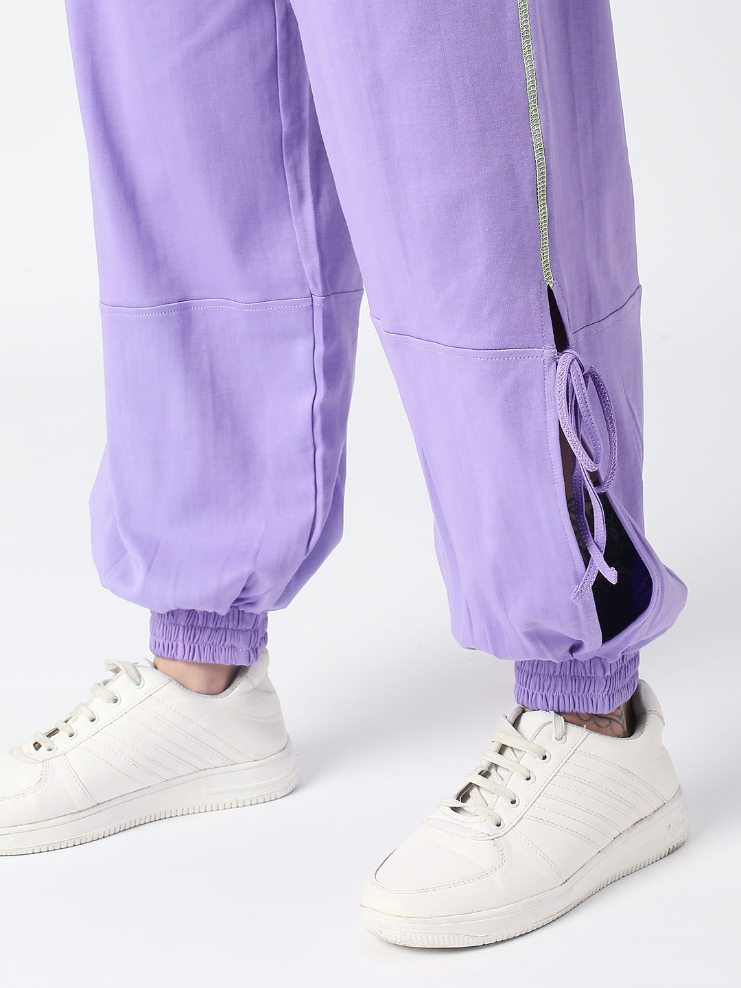 Disrupt Purple Low-crotch Long Length Jogger For Women