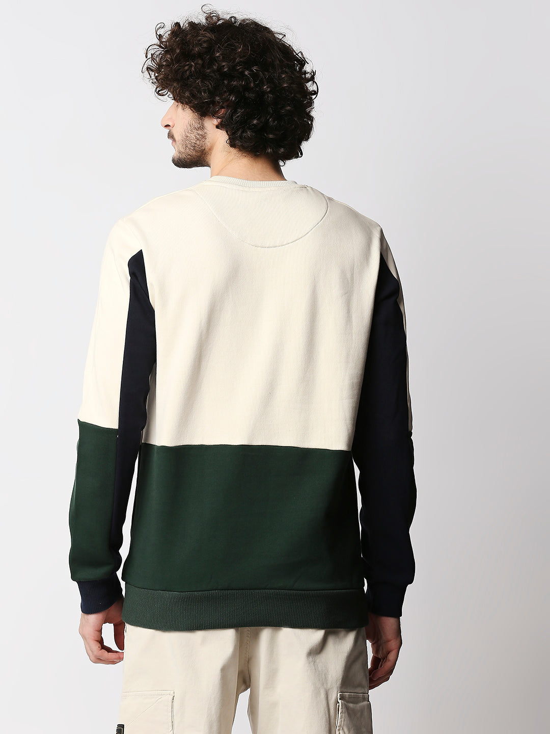 Disrupt Mens Off-white Colorblock Pullover