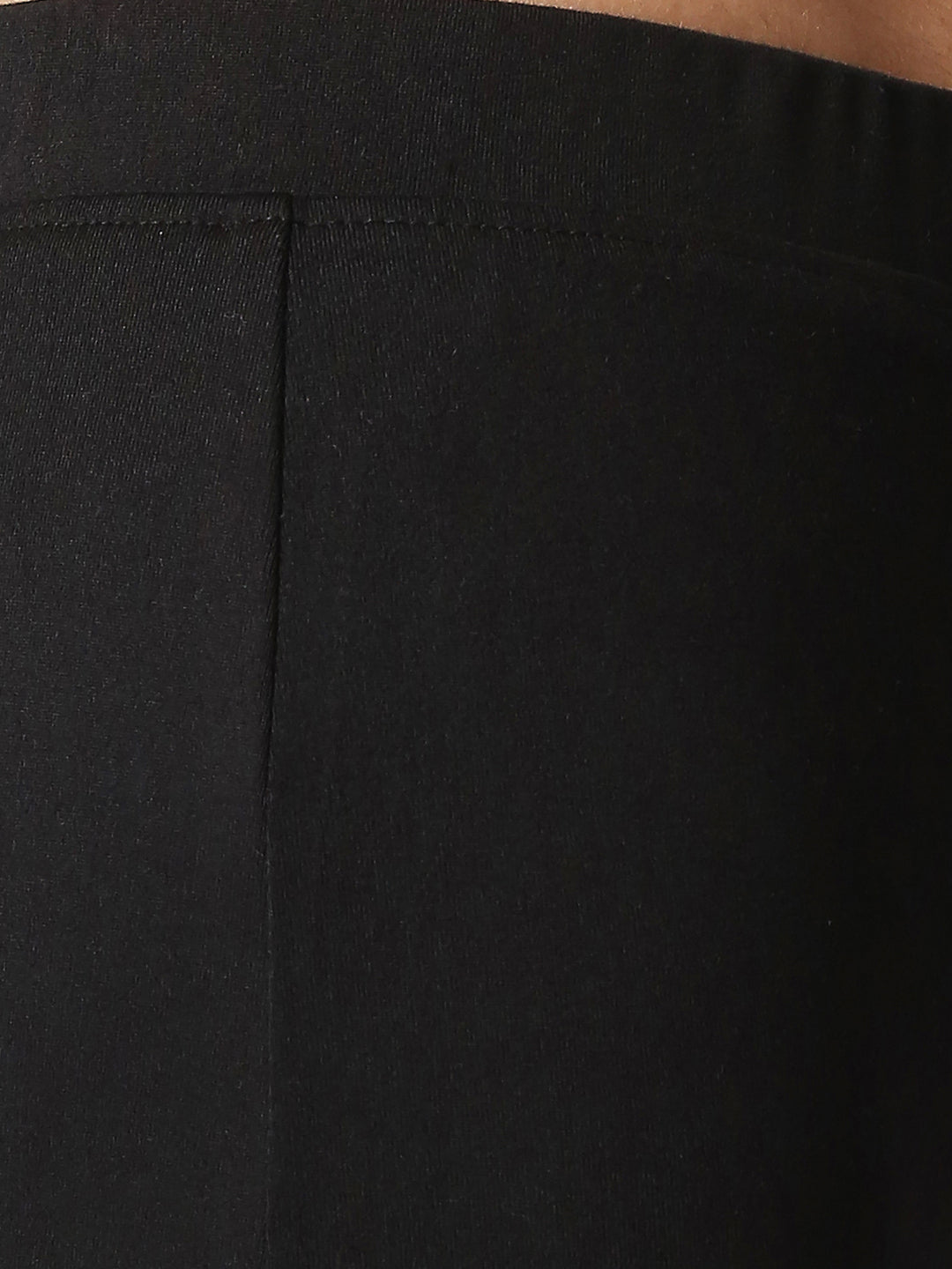 Disrupt Women Black Slim Fit Mini Skirt With Front Slits