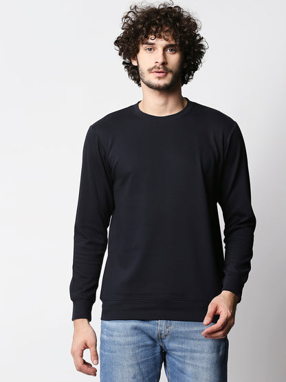 Disrupt Men Navy Jacquard Classy Pullover