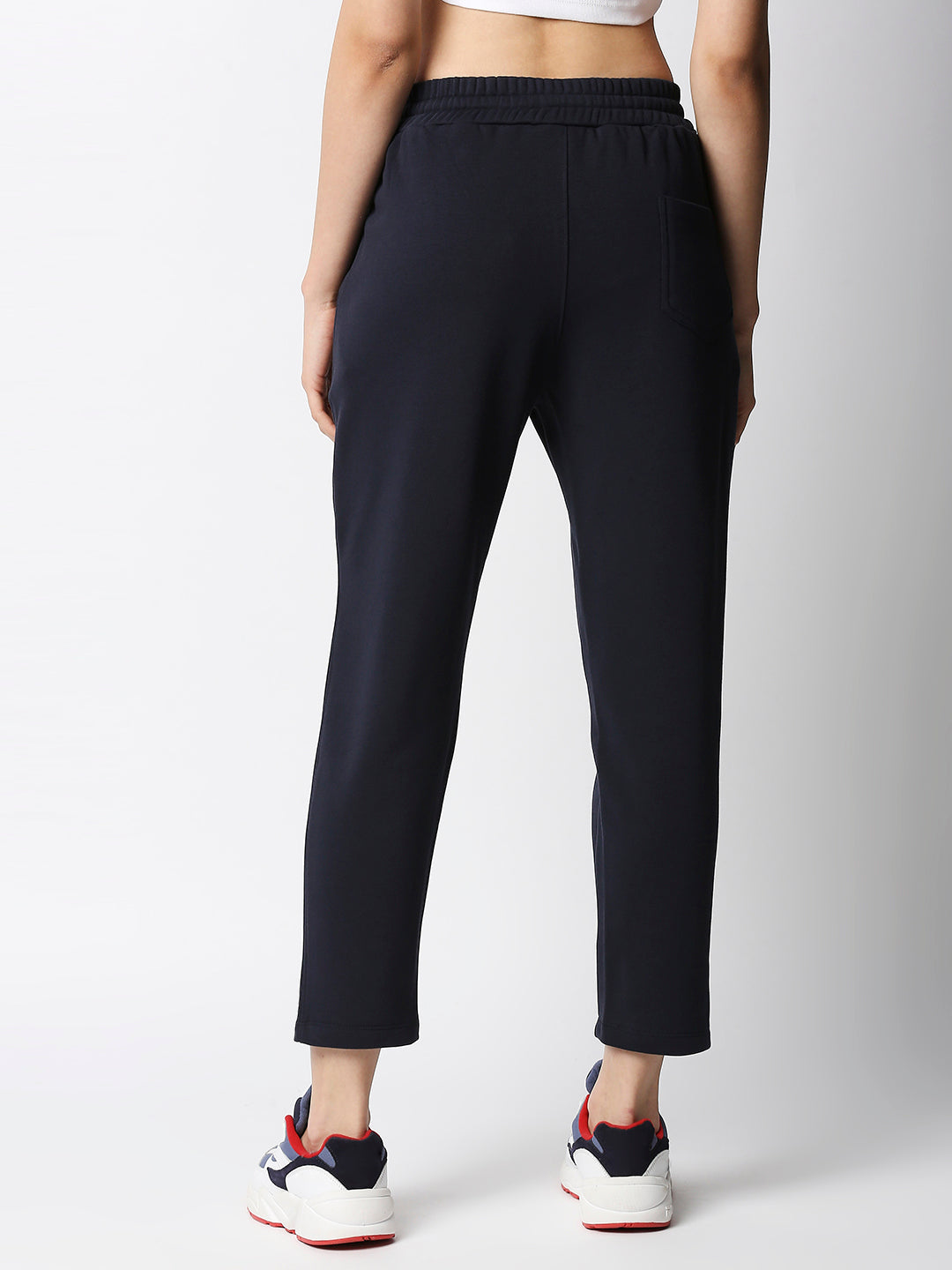 Disrupt Women Navy Tapered Ankle Length Pants